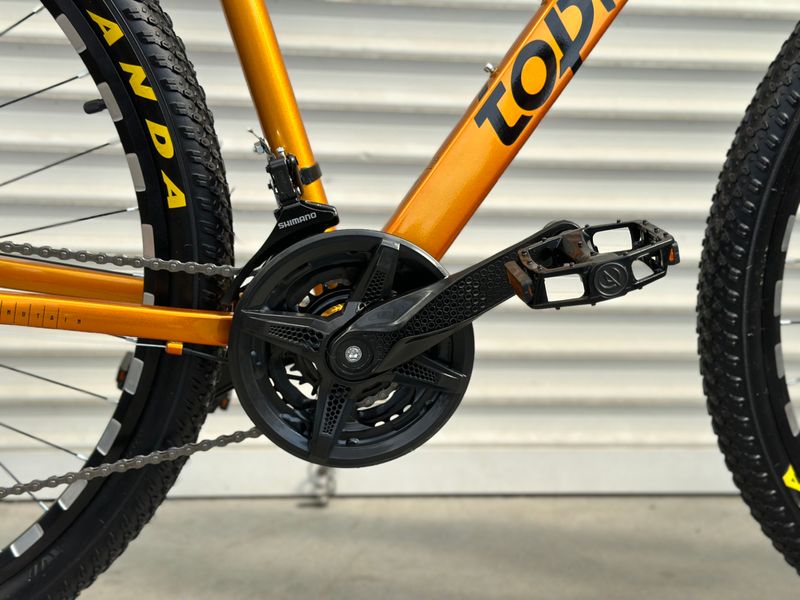 Горный алюминиевый велосипед TopRider 670 29" золотой 670z-29 фото